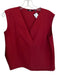 Uniqlo Size M Red Nylon Blend Cross Neck Sleeveless Top Red / M