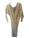 ASTR Size S Tan Viscose Blend Long Sleeve Ribbed Stretch Maxi Dress Tan / S