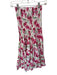 Misa Size S Magenta & Green Cotton Smocked Flowers Strapless Midi Dress Magenta & Green / S