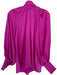KLEID Size M Magenta Polyester Long Balloon Sleeve neck tie Top Magenta / M