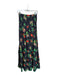 Damson Madder Size 10 Charcoal & Green Organic Cotton Strapless smocked Dress Charcoal & Green / 10