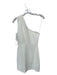 Likely Size 4 White Polyester Blend One Shoulder Gathered Side Dress White / 4