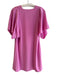 Anna Cate Size XS Pink Polyester Short Sleeve solid color Knee Length Top Pink / XS