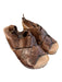 Antelope Shoe Size 37 Brown Leather open toe Cork Criss Cross Detail Wedge Shoes Brown / 37