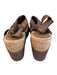 Antelope Shoe Size 37 Brown Leather open toe Cork Criss Cross Detail Wedge Shoes Brown / 37