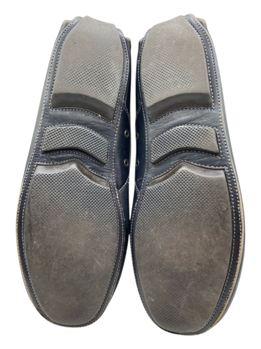 Florsheim Shoe Size 8.5 Black Leather Stitch Detail Slip On Moccasin Loafers Black / 8.5