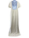 Emilia Wickstead Size 18 Ivory White Crepe Low Back Fold over collar Gown Ivory White / 18