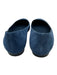 Manolo Blahnik Shoe Size 38 Navy Leather Round Toe Flats Suede Shoes Navy / 38