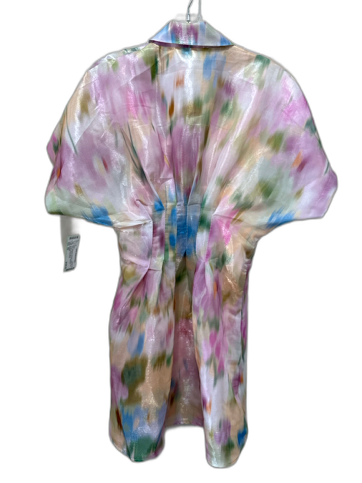 Exquise Size XS Multicolor Polyester Button Front Pintuck Dress Multicolor / XS