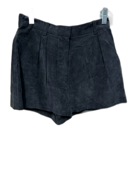 Kith Size 0 Black Cupro, Lyocell, Linen Embroidered Pleated Zip Fly Shorts Black / 0