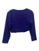 Yves Saint Laurent Rive Gauche Size 34 Purple & Black Wool velvet buttons Jacket Purple & Black / 34