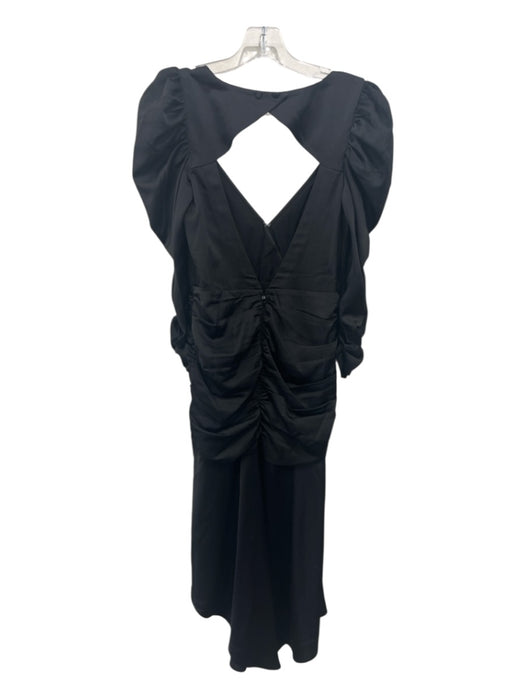 For Love & Lemons Size Est XS Black Recycled Polyester Blend Keyhole Back Dress Black / Est XS