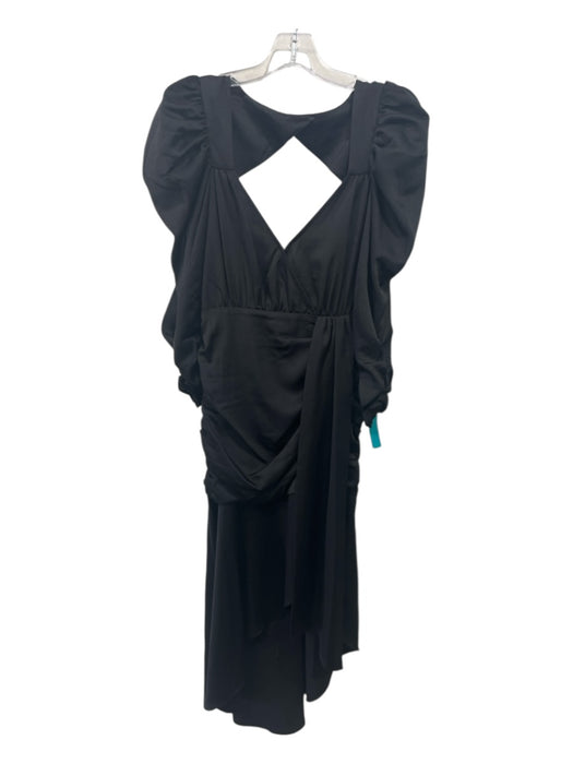 For Love & Lemons Size Est XS Black Recycled Polyester Blend Keyhole Back Dress Black / Est XS