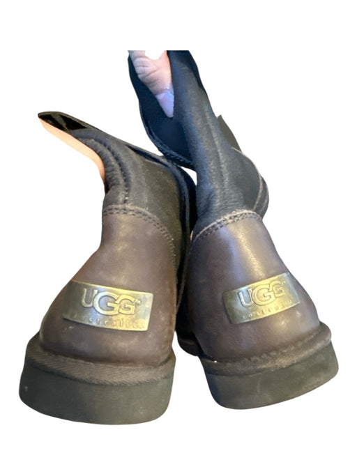 Ugg Shoe Size 8 Brown & Tan Leather Shearling Lined Knee High Boots Brown & Tan / 8