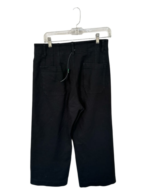 Maeve Size 31 Black Rayon Blend High Waist Wide Leg Pants Black / 31
