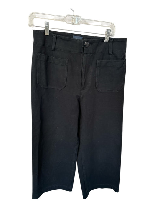 Maeve Size 31 Black Rayon Blend High Waist Wide Leg Pants Black / 31