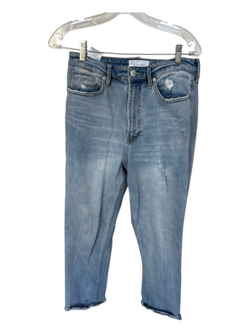 Dear John Size 27 Light Wash Cotton Blend High Waist Distressed Jeans Light Wash / 27