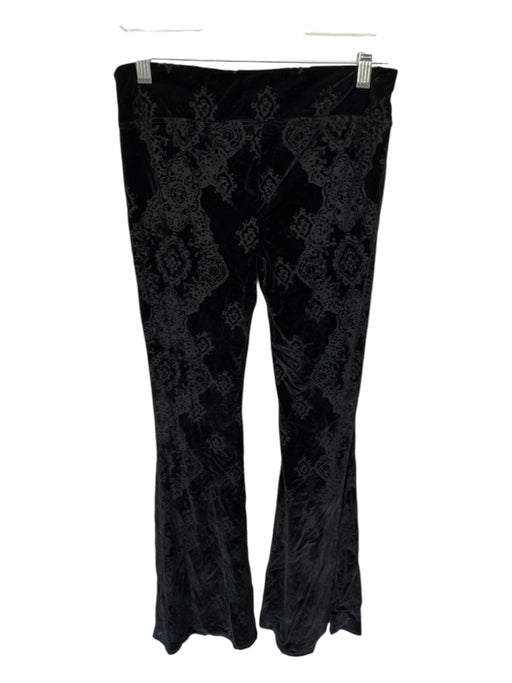 Free People Size XS Black Velvet Flare Hem Pants Black / XS