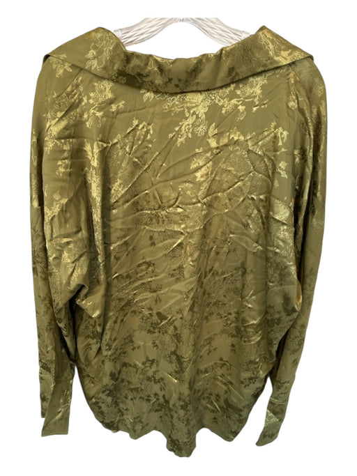 12th Tribe Size L Green Polyester Blend Long Sleeve Jaquard Mini Skirt Set Green / L