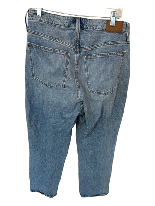 Madewell Size 30 Med Light Wash Cotton High Waist Straight Leg Jeans Med Light Wash / 30