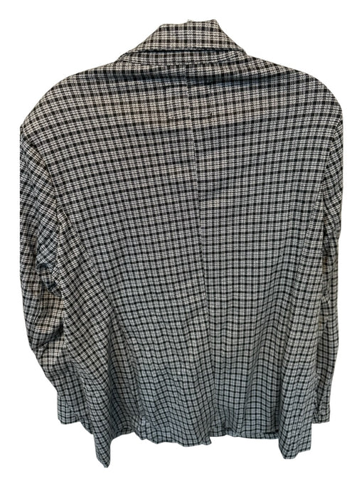 Sanctuary Size XL Black & Gray Polyester Blend Long Sleeve Checkered Jacket Black & Gray / XL