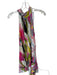 By Anthropologie Size S Pink & Black Silk Sleeveless Water Color Neck Tie Dress Pink & Black / S