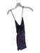 Free People Size M Purple & Multi Viscose Spaghetti Strap Racerback Dress Purple & Multi / M