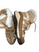 Sorel Shoe Size 7 Tan & Orange Leather & Suede Faux Fur Lace Up Athletic Boots Tan & Orange / 7
