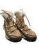 Sorel Shoe Size 7 Tan & Orange Leather & Suede Faux Fur Lace Up Athletic Boots Tan & Orange / 7