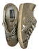 Golden Goose Shoe Size 37 Taupe & Lime Green Leather Snake Embossed Sneakers Taupe & Lime Green / 37