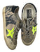 Golden Goose Shoe Size 37 Gold & Tan Canvas & Leather Metallic Lace Up Sneakers Gold & Tan / 37