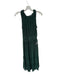 Max Studio Size M Forest Green Nylon Blend Sleeveless Rouched Maxi Dress Forest Green / M