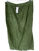 Free People Size 8 Army Green Cotton High Waist Fringe Hem Slit Cargo Skirt Army Green / 8