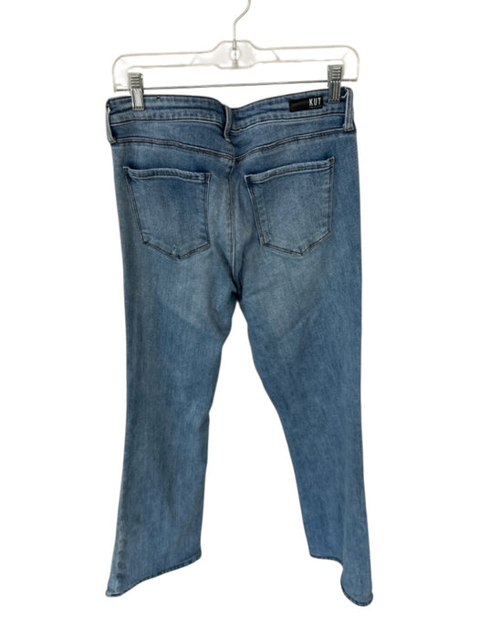 Kut From The Kloth Size 10 Med Light Wash Cotton Blend High Waist Flare Jeans Med Light Wash / 10