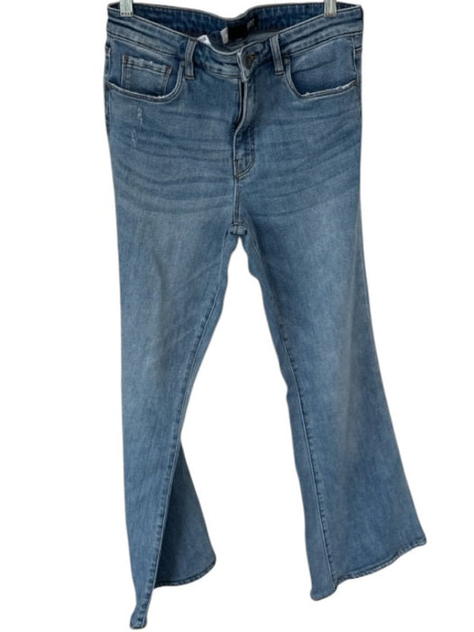 Kut From The Kloth Size 10 Med Light Wash Cotton Blend High Waist Flare Jeans Med Light Wash / 10