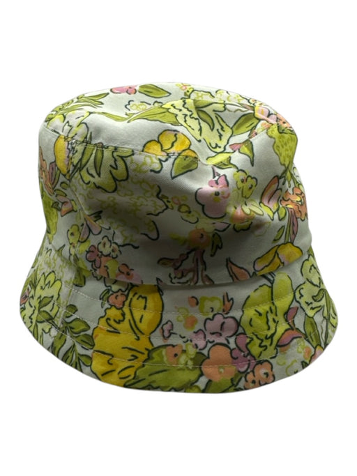 Masters Green & Cream Cotton Flowers Master's Bucket Hat Green & Cream / One Size