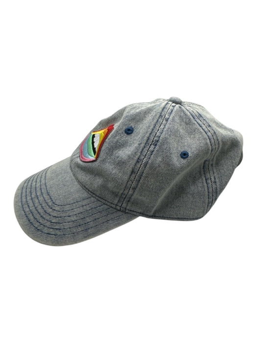 Lauren Moshi Blue & Multi Denim Lips Hat Blue & Multi / ADJUSTABLE