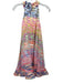 AMUR Size 2 Pink & Multi Polyester Sleeveless Accordion Pleat Mini Dress Pink & Multi / 2