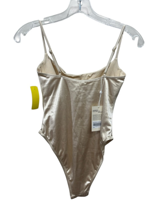 Monday Swimwear Size S Gold Nylon & Spandex High Cut Underwire Swimsuit Gold / S