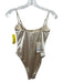 Monday Swimwear Size S Gold Nylon & Spandex High Cut Underwire Swimsuit Gold / S