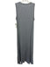 Lake Size XS Gray Bamboo Blend Sleeveless Heathered Side Slits Midi Dress Gray / XS