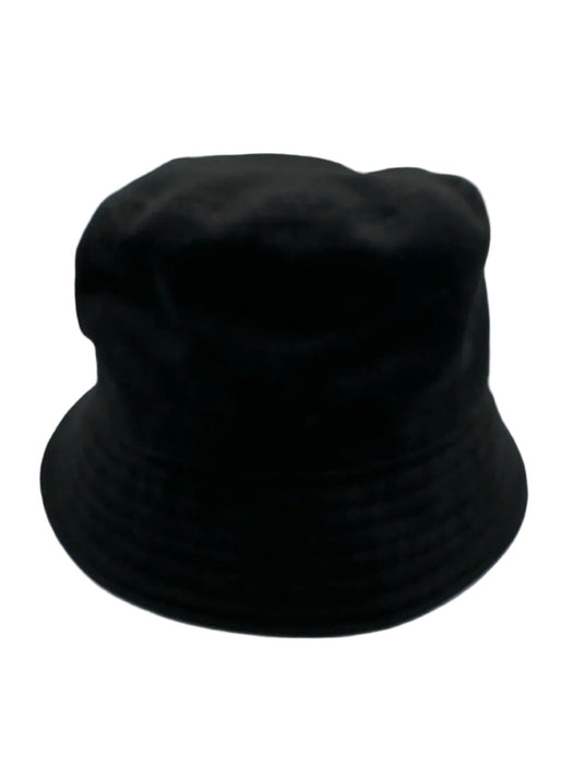 Prada Black Cotton Logo Bucket Hat