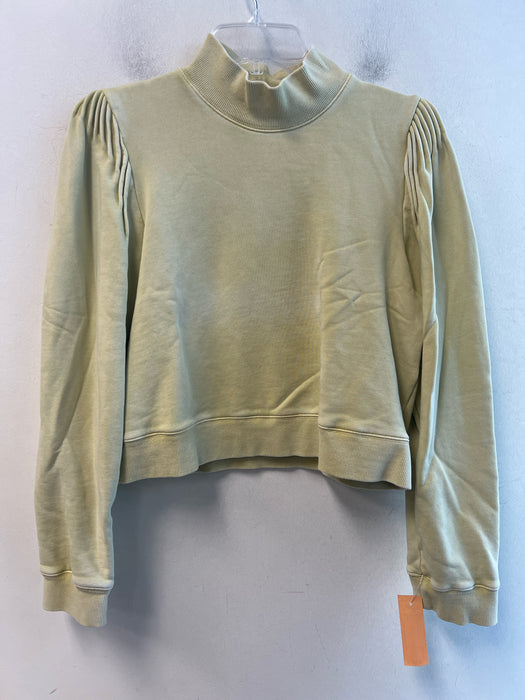 Sea New York Size XS Yellow Cotton Long Sleeve solid color high neck Sweater