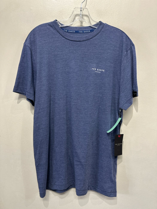 Ted Baker NWT Size M Blue Polyester Blend T Shirt Men's Short Sleeve