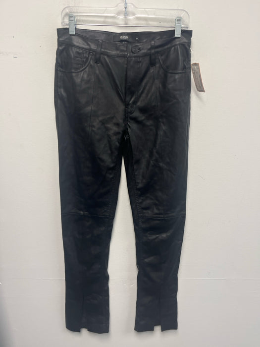 Hudson Size 26 Black Faux Leather Zip Fly Pants
