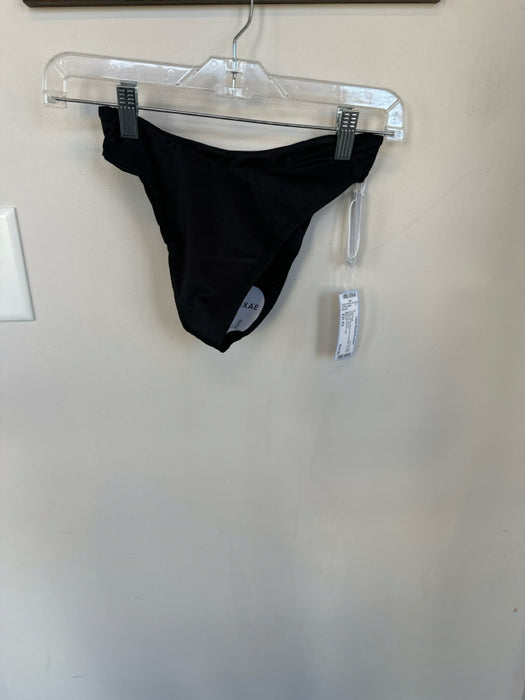 Aexae Size S Black Recycled Polyester Cheeky Triangle Bikini Swimsuit