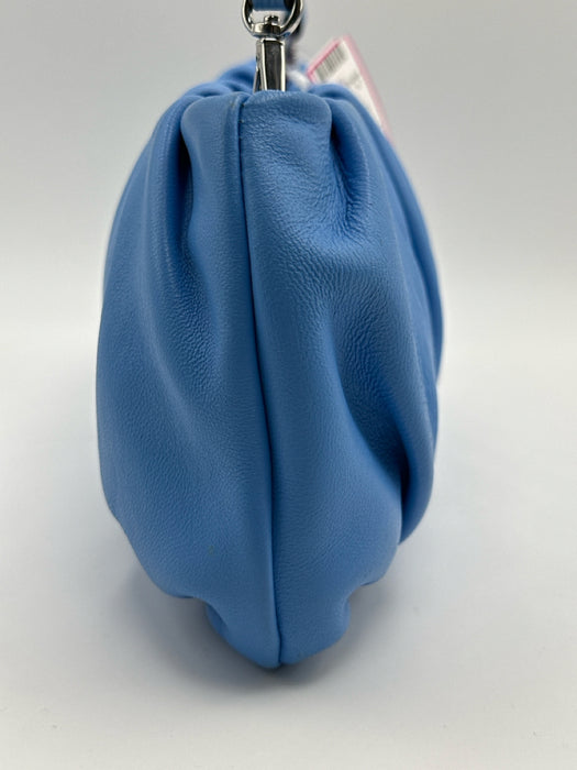 Staud Blue Leather Rouched shoulder bag Bag