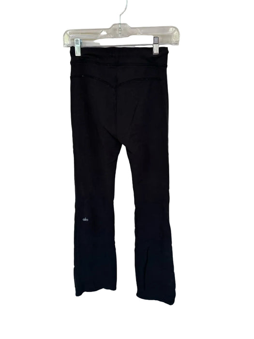 Alo Size Est XS Black Drawstring Flare Athletic Sweatpants
