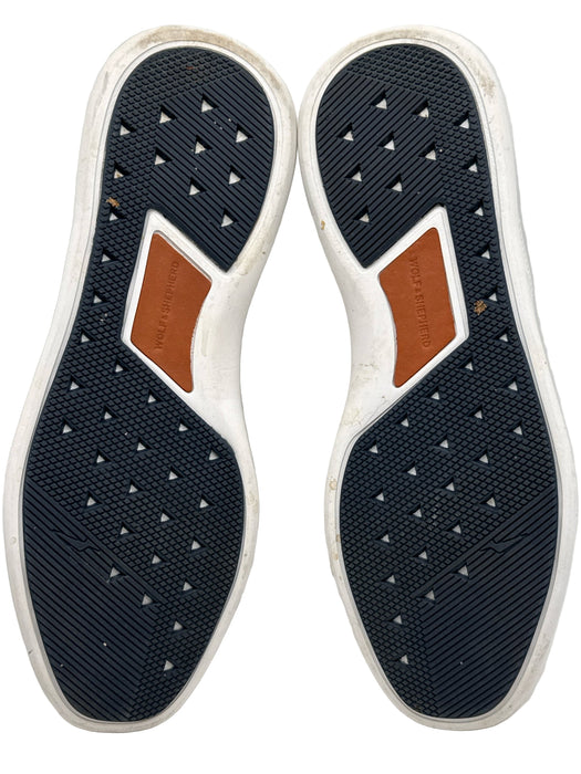 Wolf & Shepherd Shoe Size 9 White Synthetic Solid Sneaker Men's Shoes