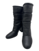 Gianvito Rossi Shoe Size 39 Black Leather Shearling Lined Quilted Calf Boots Black / 39